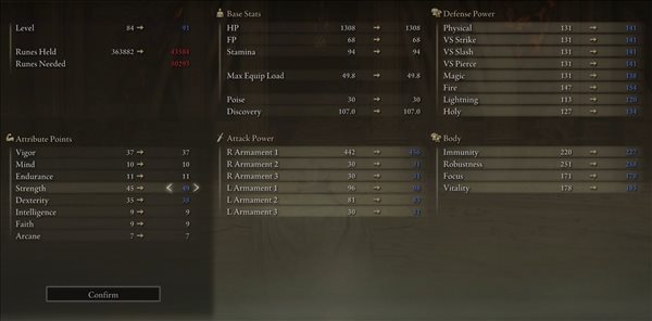 艾尔登法环150级战士怎么加点4