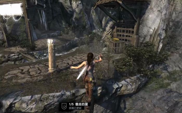 古墓丽影怎么拿出登山镐1