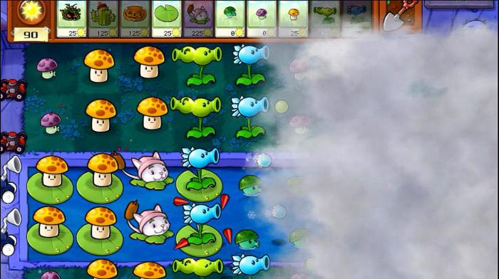 植物大战僵尸浓雾关卡怎么过1