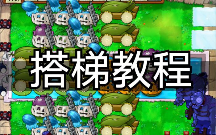 植物大战僵尸无尽怎么搭梯子玩1