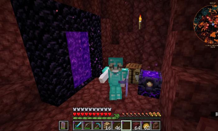 我的世界怎么去地狱1