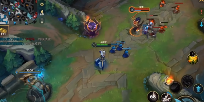 英雄联盟手游卡萨丁怎么打1