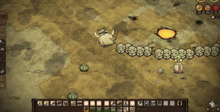 饥荒为什么要去耗牛周围生存1