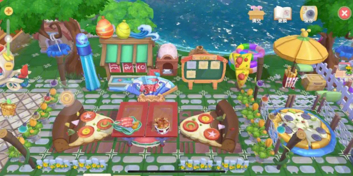 摩尔庄园怎么在桌子上放东西2