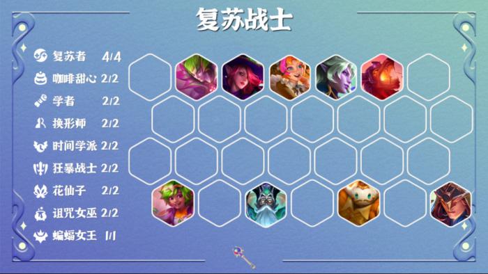云顶之弈复苏战士阵容怎么玩1