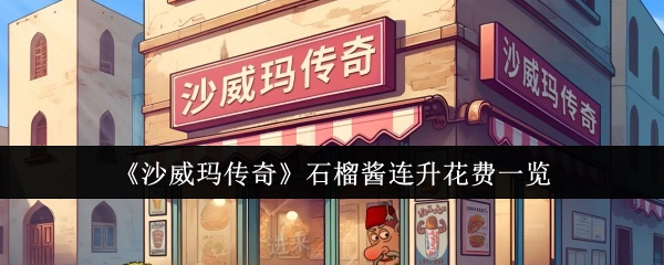 沙威玛传奇石榴酱连续升级需要多少金币1