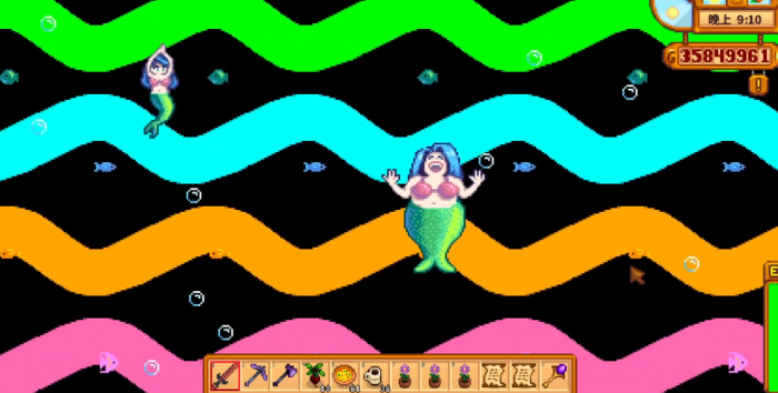 星露谷物语夜市美人鱼怎么敲击3