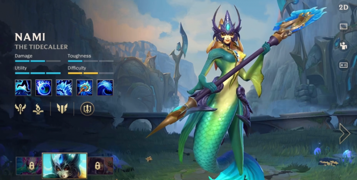 英雄联盟手游娜美有什么技能1