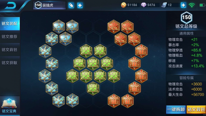 王者荣耀裴擒虎出装铭文怎么搭配2