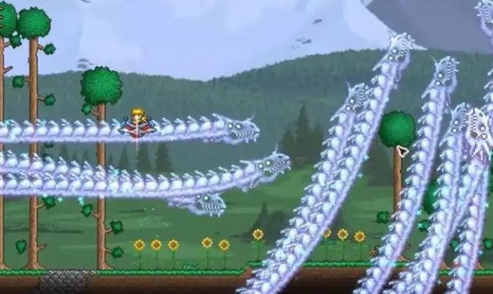 泰拉瑞亚幻影龙怎么变长2