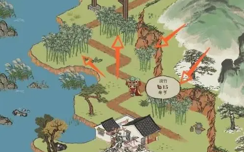 江南百景图哪里产淡竹3