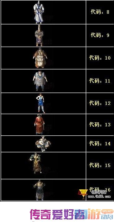 传奇所有免补丁NPC外观图片跟代码_传奇界面补丁
