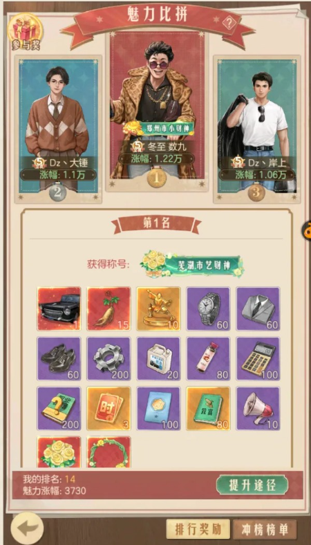 时光杂货店魅力榜冲榜攻略5