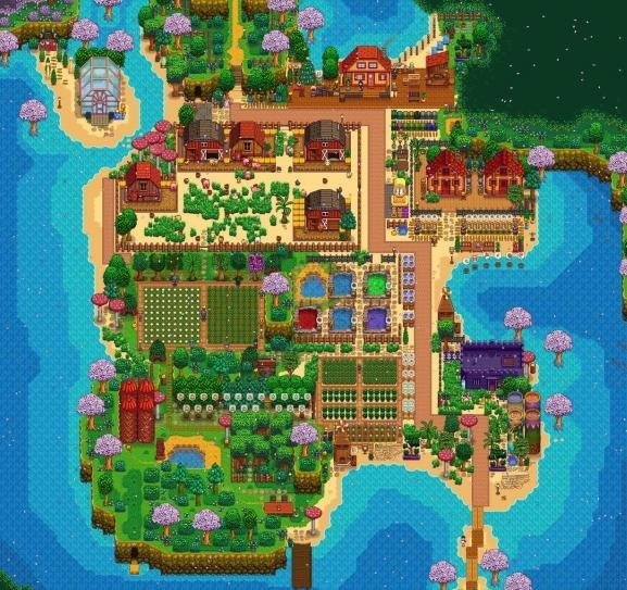 星露谷物语沙滩农场布局方案2