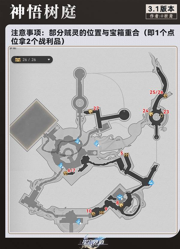 崩坏星穹铁道永夜呓语密林神悟树庭宝箱收集攻略3