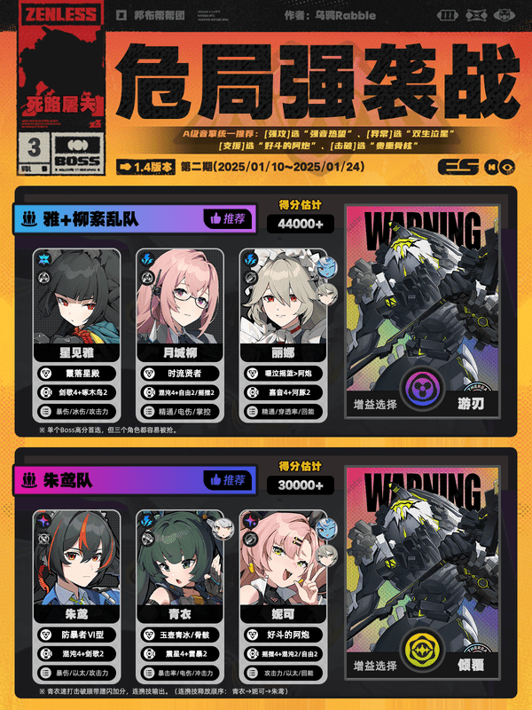 绝区零危局强袭战第二期怎么过6