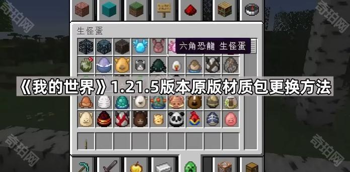 《我的世界》1.21.5版本原版材质包更换方法1