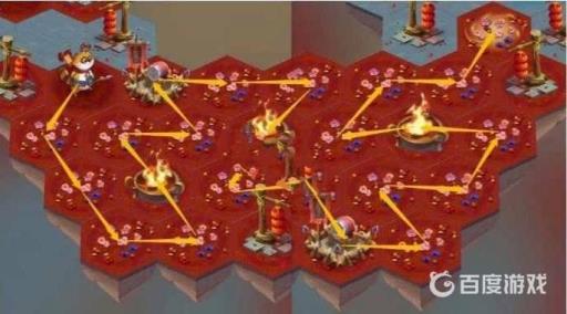 小浣熊百将传小霸王醉入销金帐红毯怎么走?4
