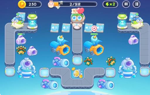 保卫萝卜4太空穿越第54关怎么过?6