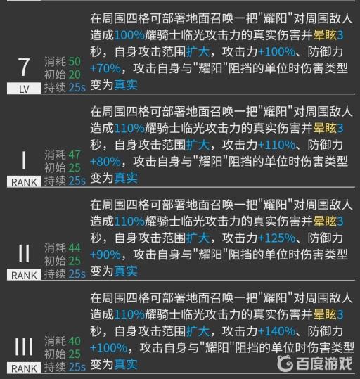 明日方舟耀骑士临光专精怎么选择?3