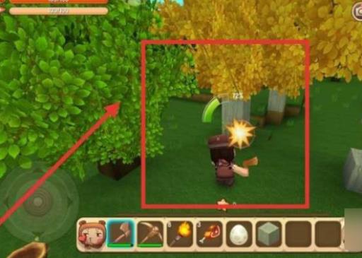 迷你世界怎么自己制作砍树爆星星?3