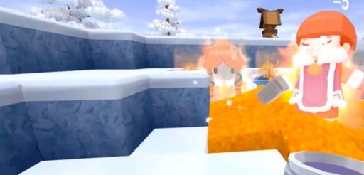 迷你世界怎么解冻冰原村民?1