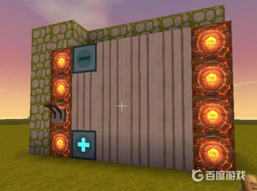 迷你世界里面的电动门怎么做?6