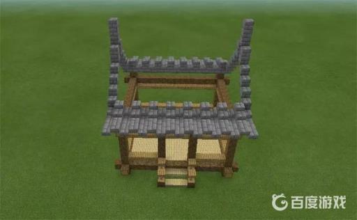 迷你世界古风屋檐怎么做?8