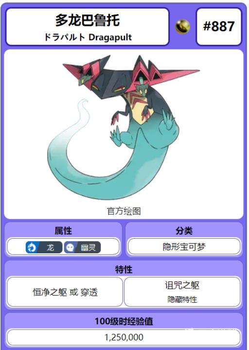 宝可梦剑盾的多龙巴鲁托为什么是最强准神?2