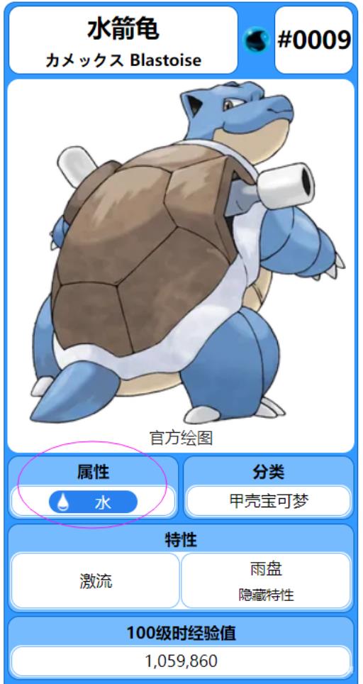 宝可梦剑盾水箭龟的属性和技能是什么?_宝可梦剑盾水箭龟带什么道具