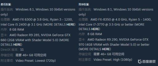 刺客信条英灵殿和奥德赛配置对比什么样的?2
