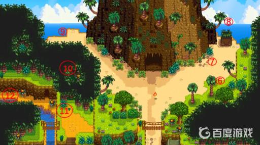 星露谷物语姜岛核桃解锁顺序是什么?_星露谷物语姜岛树上的核桃