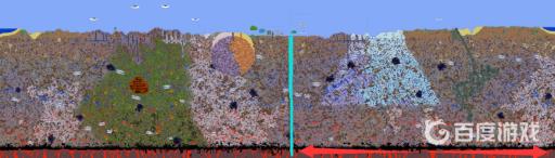 泰拉瑞亚血肉墙从哪边出来?2