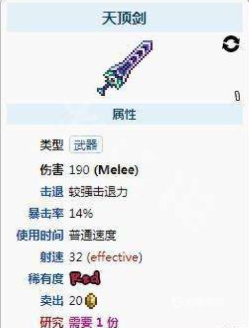 泰拉瑞亚天顶剑获取代码是什么?2