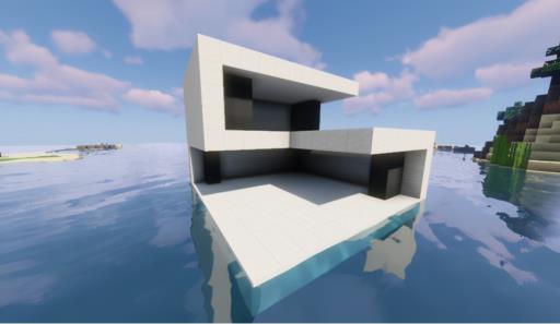 我的世界怎样造海上别墅?10