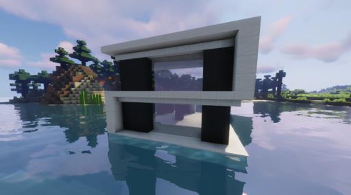 我的世界怎样造海上别墅?13