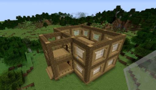 我的世界怎么做房子豪华简单?17