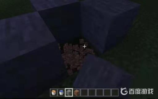 我的世界一块冰一桶岩浆怎么做刷石机?4