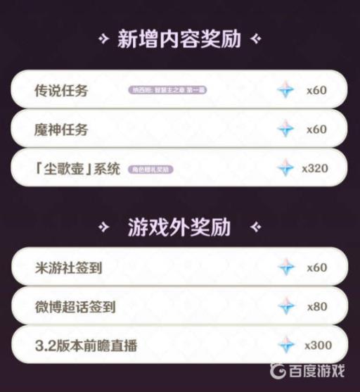 原神3.2原石有多少?4