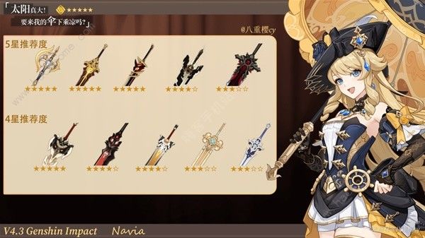 原神4.3娜维娅培养攻略3