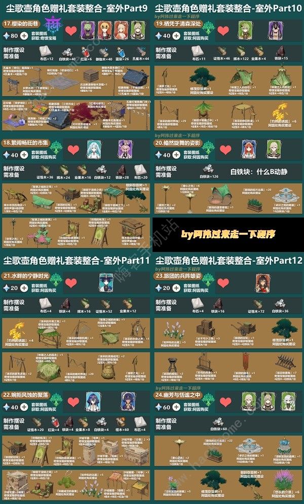 原神4.3全角色赠礼套装大全4