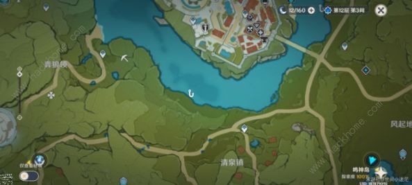 原神苦炮鲀位置大全4