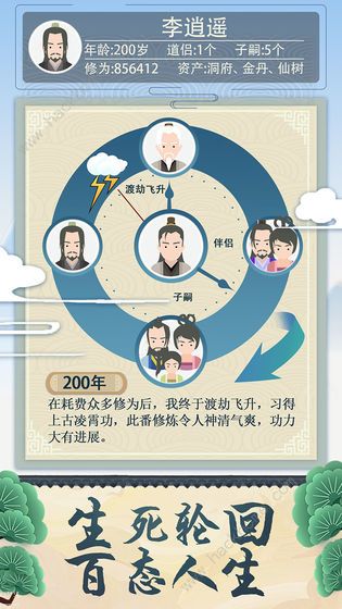 修仙式人生攻略大全_修仙式人生1.11 破解解锁无限内置内购修改属性无敌