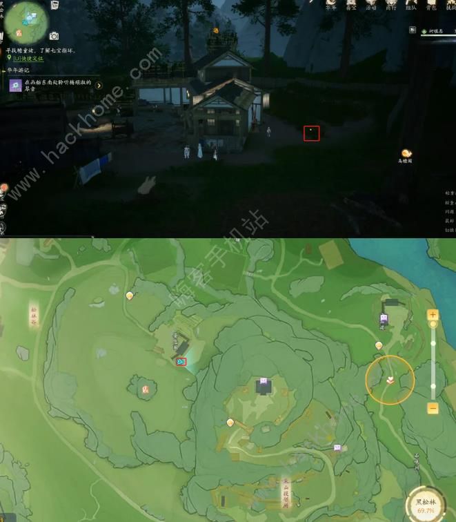 射雕手游黑松林进阶宝藏图位置大全4