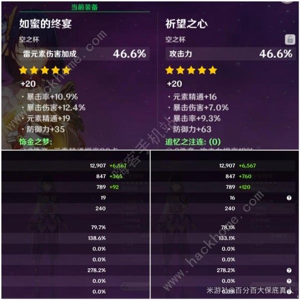 原神雷电将军属性杯怎么选5