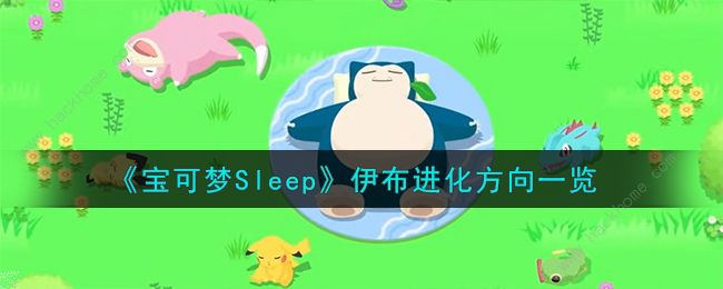 宝可梦sleep伊布进化什么好_精灵宝可梦伊布进化成什么比较好