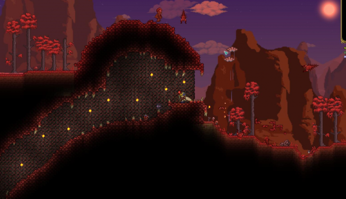 泰拉瑞亚怎么人造猩红之地1