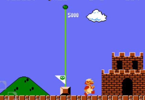 超级玛丽过关时怎么触发烟花3