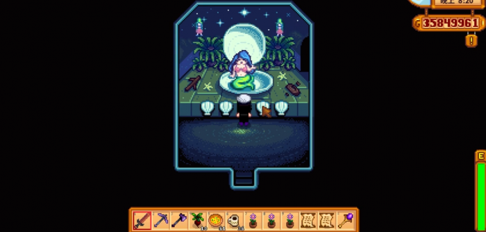 星露谷物语夜市美人鱼怎么敲击2