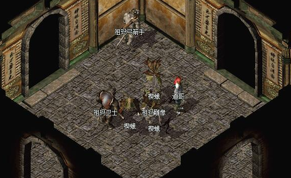 传奇祖玛阁下七层走法图解_祖玛阁到祖玛七层怎么走